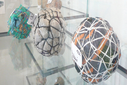 Handgemachte Fußbälle der Sammlung